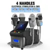 EMS 4 HANDLAR MUSCLE BUILDING MACHINE EMSZERO NEO BODY SCULPT MASKIN 5000W HÖG POWER HIEMT BODY SLAMNING Viktförlust Skönhetsutrustning Salong Användning