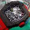 Richardmill Watches自動メカニカルミルズウォッチリチャードミルメンズシリーズRM 3502 NTPTカーボンファイバー限定版ファッションレジャースポーツマシンWRISTWATC