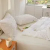 Bedding sets Plain Simple Style Soft Pure Cotton Wash Material Refreshing Breathable Quilt Three Piece Set Suitable for Four Seasons 230921