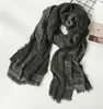 Scarves Japanese Unisex Style Winter Scarf Cotton And Linen Solider Color Long women's Scarves Shawl Fashion Men Scarf 230920