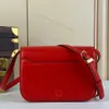 Spegelkvalitet kvinnor crossbody väska orsa färgglada kohud läder mm handväska handväska designer klaff metall lås lås formellt avslappnad med ruta 21,5 cm med original låda l386
