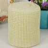 10yard 24row Half Round Pearl Beads Bendable Mesh Wrap Roll Chain Trim For Sewing Apperal Bag Shoes Cap Decoration189U