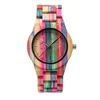SHIFENMEI Watch Colorful Bamboo Fashionable Atmosphere Exquisite Glass Watches Natural Ecology Delicate Buckle Simple Quartz Wrist224H