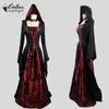 Theme Costume Color Cosplayer Halloween Women Dress Vintage Medieval Cosplay Costume Red Ghost Bride Dress Female Gothic Scary Clothes 230920