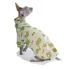 Trajes de gato Sphynx primavera verão vestindo roupas sem pêlos gatinho roupas fofas roupas carecas para gatos