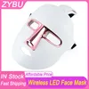 7 färger Lätt LED -ansiktsmask Whitening Skin Rejuvenation Therapy Machine Face Mask Skin Care Anti Aging Acne Borttagning Photon Mask PDT Treatment Beauty Care Care Care