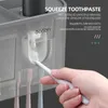 Toothbrush Holders VOGSIC Toothbrush Holder Storage Box Automatic Toothpaste Dispenser Waterproof Wall Mounted For Home Bathroom Accessories Sets 230921