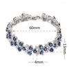 Link Bracelets Fleure Esme Cute Wedding Charms Jewelry & Accessories For Women Drop Purple Cubic Zirconia Rhodium Plated R672