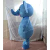 Halloween blue fat elephant Mascot Costume High Quality Cartoon theme character Carnival Unisex Adults Size Christmas Birthday Party Fancy Outfit