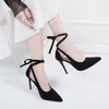 Dress Shoes Lage Size Red Black Gladiator Sandals Women's 10cm Super High Heels Summer Women Sexy Casual Ankle Strap