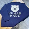 هوديز الرجال للبلوزات البشرية مصنوعة من البشر سترة اليابانية الظهر خطاب الدب القطبي طباعة الرجال نساء البشرية