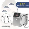 La più recente macchina per la depilazione del laser a diodi 2 in 1 808 755 1064nm Macchina per la rimozione dei tatuaggi laser a picosecondi Terapia delle pigmentazioni per la cura della pelle della bambola nera
