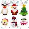 الحزب لصالح مجموعة بطيئة الصعود الإجهاد تخفيف Super Soft Squeeze هدية Santa Snowman الرنة ألعاب عيد الميلاد للأطفال