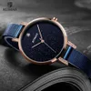 Ruimas Simple Analogue Dress Women's Watches Stainless Steel Mesh Strap Quartz Wrist Watches Lady Watch300Q