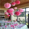 Decorative Flowers 15/20cm Tissue Paper Pom Poms Flower Balls Wedding Decoration Pompoms Party Craft Artificial 5Z