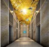 Wallpapers 3D-behang Natuur Fantasie Herfst Boom Duif Plafond Wanddecoratie Vliesbehang