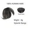 Lace Bangs Hair Clip in 100 Human tail Pieces for Women Air Daily Wear Natreal co 230920