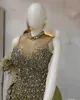 2023 ASO EBI ARABIC GRÖN SMERAMAG PROM DRESS POADE Crystals Evening Formal Party Second Reception Födelsedagsengagemang Klänningar Klänningar Robe de Soiree ZJ378