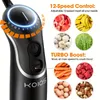 Onderdompeling handblender, 4 in 1 Koios handheld blender 800W 12 snelheid, 500 ml helikopter, 600 ml beker, roestvrijstalen garde en voor smoothie, babyvoeding, sauzen, puree, soep,