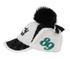 Кепки для гольфа, женская шапка, осенне-зимняя теплая чашка, наушники с шариком 230921