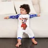 Roupas combinando para a família 2023 Novo desenho animado de inverno Conjunto de pijama de alce fofo para família Mãe Filha Pai Filho Bebê Roupas combinando de Natal Pijama infantil T230921