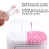 100/200/300Pcs Disposable Double Head Wood Cotton Swab Lipstick Ear Swab Cleaning Cotton Buds Makeup Sticks Cotton Swabs Tools