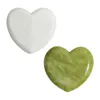 W kształcie serca narzędzie do twarzy gua sha naturalne zielone jadeiczne guasha desek do skrobania do twarzy pełne ciało przeciw starzeniu się misaż skóry masażer skóry masażer