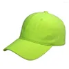 Ball Caps Ladies Mint Green Unstructured Baseball Cap Washed Cotton 6 Panel Retro Women's Hats Neon Yellow Pink