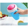 Otros Drinkware Verano Reutilizable Custom Sile Cup Creative Cream Squeeze Slushy Maker Ice Sn4325 Drop Entrega Hogar Jardín Cocina Dini Dhyva