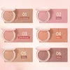 Blush CARSLAN 6 Colors Sweet Face Blush Palette Velvet Matte Light Shimmer Blusher Natural Cheek Contour Tint Peach Pink Rouge 230921