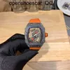 RicharMilles Watch Tourbillon Swiss Movement Mechanical Top Quality Mens Wristwatch Fiber Shell Mesh Pointer Natural Tape Butterfly Buckle43mm