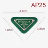 Üçgen Demir Mark Luxury Brand Desingers aksesuar dekorasyon malzemesi AP19-AP28