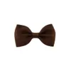 Jakość 2,75 cala Solid satynowy Bowknot Hair Grosgrain Ribbon Bows Tiew Farerclip Girls Barrettes Hair Pin Kids Fair