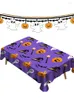 Nappe rectangulaire pour Halloween, décorations de table, lavable et imperméable, rectangulaire, 55,1 x 70,8 pouces