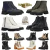 Authentique Martin Bottes Botte en cuir Bottine Zipper Combot Boot Femmes Bottes à lacets Desert Boot Plate-forme Talon Botte en caoutchouc Talon haut Botte en caoutchouc Oxford Chaussure avec boîte