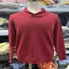 Pulls pour hommes Pull couleur unie col haut pull tricoté automne hiver chaud manches longues hommes noël rouge