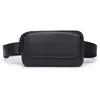 Waist Bags Annmouler Women Bag Black Pu Leather Fanny Pack Double Pocket for Small Phone Girls Purse 230920