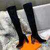 Designer -Women's Platform Boots Skórzane palce palców grube obcasy zapinane na kostki buty wysokie obcasy rycerze