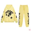 Designer Hoodies Spider Two Piece Sp5der Costume Set Young Thug Star of the Same Style 555555 Tide Oversized Hooded Sweatshirt Can Be Worn by Men and Women O7IY 69Y5