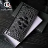 Money Clips Men Wallets Business Long Crocodile Genuine Leather Fashion Thin Short Wallet No Zipper 4 Color Pure Leather Card Wallets Pj194 Q230921