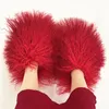 Chinelos Moda Mulheres Sapatos Peludos Mongol Fluffy Sandálias Mulheres Chinelos de Pele Inverno Slides Quentes 230920