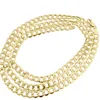 Mens Hollow 14K Yellow Gold 6 50 MM Cuban Curb Link Chain Necklace 16-30 Inches2365