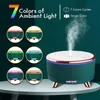 1pc 500ml/17.6oz 7 kleuren Cool Mist-luchtbevochtiger met aromatherapie-diffuser, 3 mistmodi, waterloze automatische uitschakeling en LED-verlichting voor thuis en op kantoor