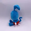 Regalo per bambini in peluche con peluche di scimmia coniglio blu da 25 cm, simpatico cartone animato di animali di peluche