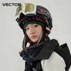 Maschere da sci VECTOR Occhiali magnetici a doppio strato Protezione UV400 Antiappannamento Snowboard per uomo Donna Resistenza agli urti con maschera 230920