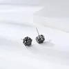 Stud Earrings Woman Men Earring Crystal Stainless Steel 9MM Ears Fashion Punk Charm Cool Girl Jewelry