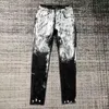 2023 New Jeans 남자 디자이너 청바지 남자 검은 바지 고급 품질 스트레이트 레그 디자인 레트로 스트리트 캐주얼 스포츠 바지 디자이너 보라색 청바지 조깅 바지