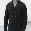Kurtki męskie sweter Sweter 2023 Autumn/Winter Dwuzroczny płaszcz z dekoltem w szpic w szynie V-Neck