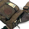 Waist Bags Norbinus Men Pack Canvas Drop Leg Bag Belt Hip Bum Motorcycle Crossbody for Shoulder Travel Thigh Pouch Fanny 230920