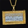 Hip Hop Big Jesus charm hänger halsband hängen bling bling is ut kristall sista kvällsmat halsband rostfritt stål rep chai340y